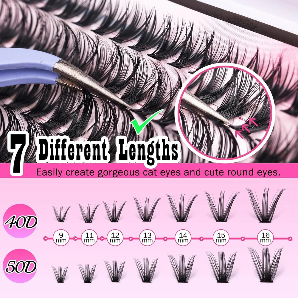 FANXITON DIY Individual Lash Extension Kit