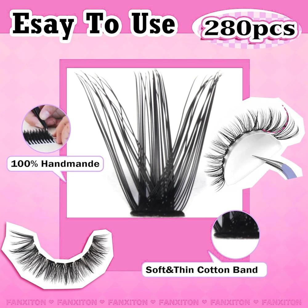 FANXITON DIY Individual Lash Extension Kit