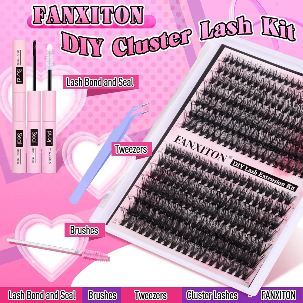FANXITON DIY Individual Lash Extension Kit