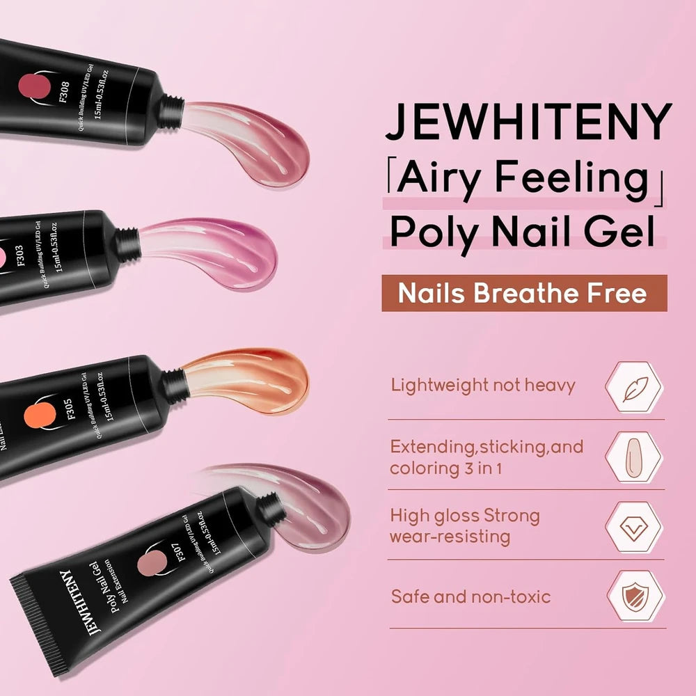 Jewhiteny Poly Extension Gel Nail Kit