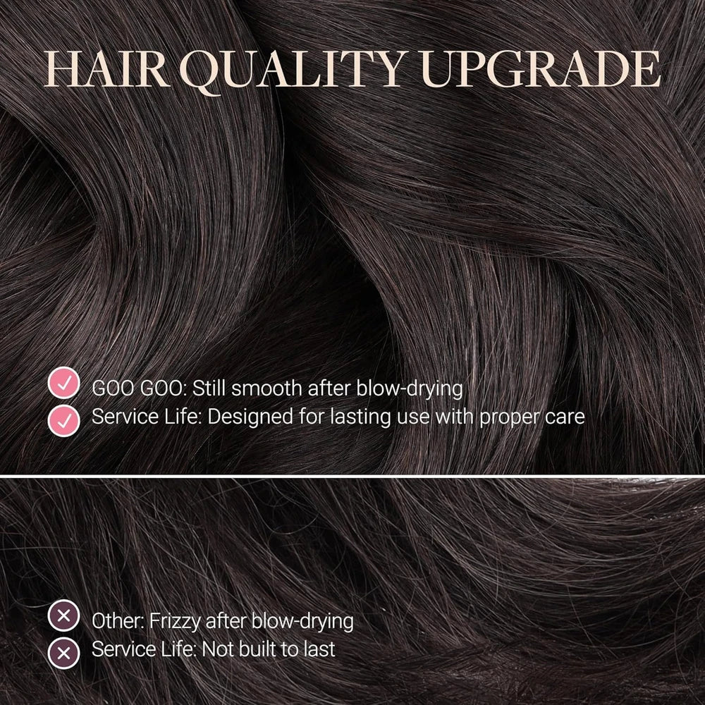 Dark Brown Remy Human Hair Extensions